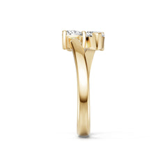 10K Gold Semi Mount Ring Setting Round Ro 7x5mm Syz Jewelry