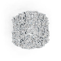 14K Gold Cluster Cocktail Ring with or Moissanite Diamond Accent DHJ