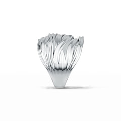 Sterling Silver Semi Mount Ring Setting Crossover Woven DHJ