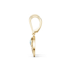 18K Gold Semi Mount Earrings Setting Round Ro 5x5mm Syz Jewelry