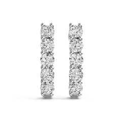 10K Gold Semi Mount Earrings Setting Round RD 3.5mm DHJ