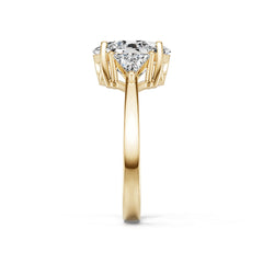 Platinum Semi Mount Ring Setting Round Ro 2x0mm Diamond Accent Syz Jewelry