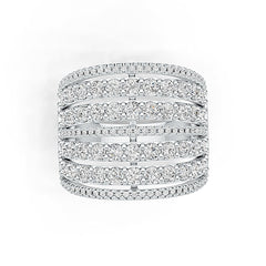 10K Gold Semi Mount Ring Setting Round RD 2.5mm Moissanite Accent DHJ