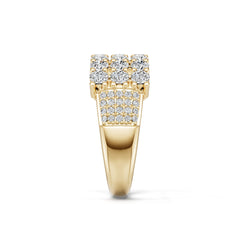 14K Gold Semi Mount Ring Setting Round Ro 2x2mm Syz Jewelry