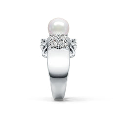 Sterling Silver Semi Mount Ring Setting Round RD 8x8mm DHJ