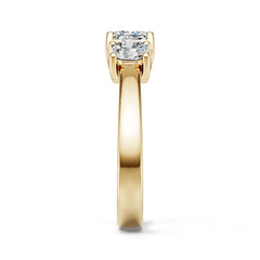 10K Gold Semi Mount Ring Setting Round Ro 2x0mm Moissanite Accent Syz Jewelry