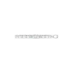 10K Gold Semi Mount Pendant Setting Oval OV 7X5mm Moissanite Accent DHJ