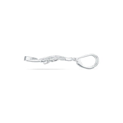 Platinum Semi Mount Earrings Setting Pear PE 5X3mm Feather Theme Diamond Accent DHJ