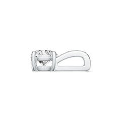 Sterling Silver Semi Mount Pendant Setting Round RD 7x7mm DHJ