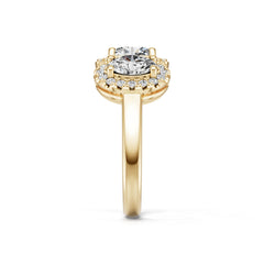 10K Gold Semi Mount Ring Setting Round Ro 5x5mm Moissanite Accent Syz Jewelry