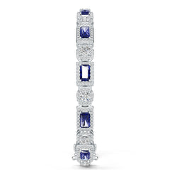 10K Gold Semi Mount Bracelet Setting Emerald Em 6x4mm Syz Jewelry