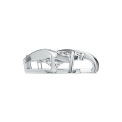 Sterling Silver Semi Mount Pendant Setting Cushion CU 7X7mm DHJ