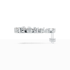 Sterling Silver Semi Mount Earrings Setting Oval OV 9X7mm PE 6X4mm DHJ