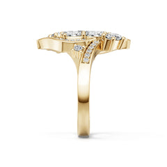 14K Gold Semi Mount Ring Setting Oval Ov 5x3mm Syz Jewelry