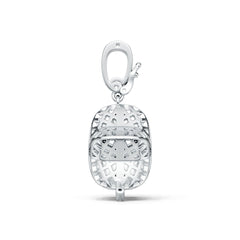 Platinum Semi Mount Pendant Setting Round Ro 6x6mm Syz Jewelry