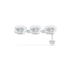 Sterling Silver Semi Mount Earrings Setting Round RD 7x7mm DHJ