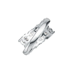 Platinum Semi Mount Ring Setting Round RD 6X6mm 5X5mm 4X4mm 3X3mm DHJ
