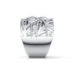 Sterling Silver Semi Mount Ring Setting Round Ro 6x6mm DHJ
