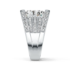 Sterling Silver Semi Mount Ring Setting Oval OV 15x13mm Split Shank Syzjewelry