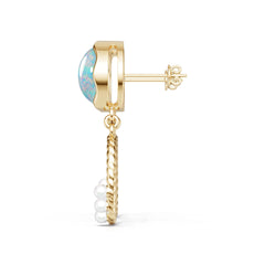 14K Gold Semi Mount Earrings Setting Round Ro 12x12mm Syz Jewelry