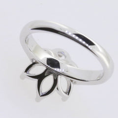 Platinum Semi Mount Ring Setting Round RD 11x11mm Solitaire Tulip Head 6 Prongs Engagement Ring Mountings Syzjewelry