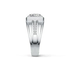 10K Gold Semi Mount Ring Setting Round RD 10.5x10.5mm with CVD Diamond Accent Syzjewelry