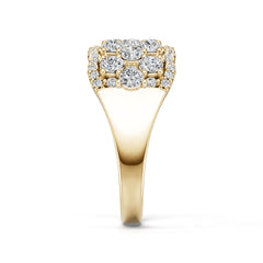 Sterling Silver Semi Mount Ring Setting Round Ro 2x2mm Diamond Accent DHJ