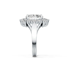 Sterling Silver Semi Mount Ring Setting Cushion CU 11X9mm DHJ