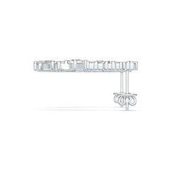 10K Gold Semi Mount Earrings Setting Marquise MQ 6X3mm MQ 5X2.5mm SQ 3X3mm Moissanite Accent DHJ