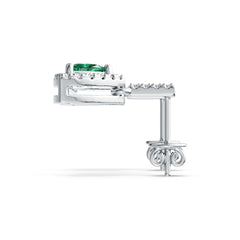 Sterling Silver Semi Mount Earrings Setting Trillion TL 4X4mm DHJ