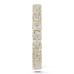 10K Gold Semi Mount Bracelet Setting Square Sq 4x2mm Moissanite Accent Syz Jewelry