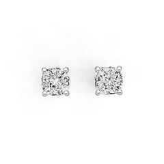 10K Gold Semi Mount Earrings Setting Round RD 5x5mm DHJ