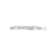 Sterling Silver Semi Mount Pendant Setting Oval OV 7X5mm Cross Pendant DHJ