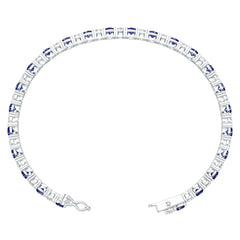 Platinum Semi Mount Bracelet Setting Round RD 4x4mm Diamond Accent DHJ