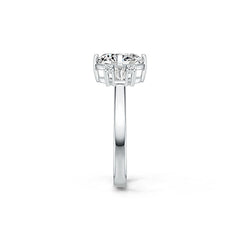 Sterling Silver Semi Mount Ring Setting Oval OV 10X8mm White Topaz M0075DK21205R - Syzjewelry
