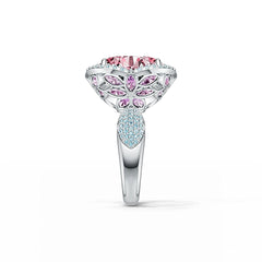 Sterling Silver Semi Mount Ring Setting Round RD 15x15mm DHJ