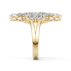 14K Gold Semi Mount Ring Setting Pear Pe 5x4mm Diamond Accent Syz Jewelry