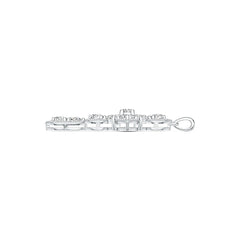 10K Gold Semi Mount Pendant Setting Heart HT 5X5mm PE 5X4mm RD 4X4mm Moissanite Accent DHJ