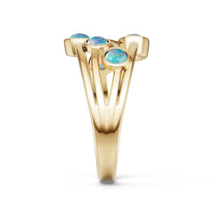 14K Gold Semi Mount Ring Setting Round Ro 4x4mm Syz Jewelry