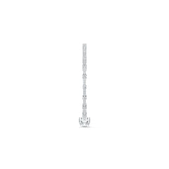 Sterling Silver Bracelet with White Topaz or Moissanite DHJ