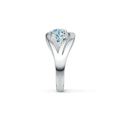 Sterling Silver Semi Mount Ring Setting Round RD 4x4mm DHJ