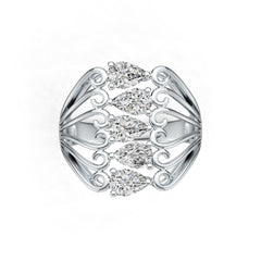 10K Gold Semi Mount Ring Setting Pear PE 6x4mm DHJ