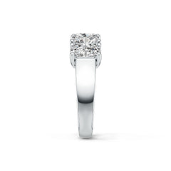 Sterling Silver Semi Mount Ring Setting Oval OV 6X4mm 5-Stone Ring DHJ