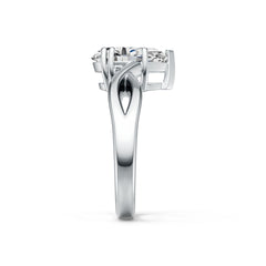 Sterling Silver Semi Mount Ring Setting Pear PE 12X8mm DHJ