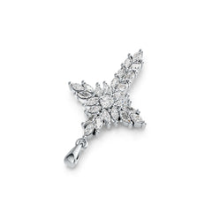 10K Gold Semi Mount Pendant Setting Marquise MQ 4X2mm RD 3.5mm DHJ