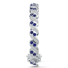 Platinum Semi Mount Bracelet Setting Round Ro Syz Jewelry