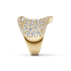 14K Gold Semi Mount Ring Setting Round Ro 6x6mm Diamond Accent Syz Jewelry