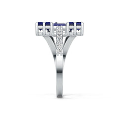 Platinum Semi Mount Ring Setting Round Ro 4x2mm Syz Jewelry