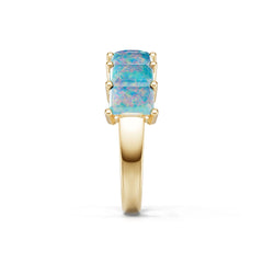 10K Gold Semi Mount Ring Setting Round Ro 6x4mm Syz Jewelry