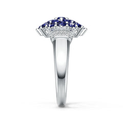 Platinum Semi Mount Ring Setting Round Ro Syz Jewelry